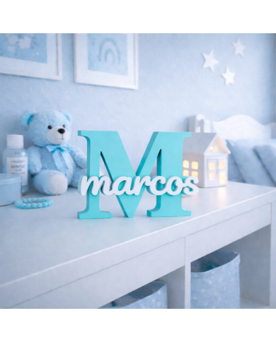 Inicial Personalizada Con Nombre En 3D