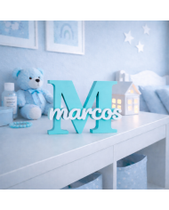 Inicial Personalizada Con Nombre En 3D