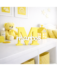 Inicial Personalizada Con Nombre En 3D