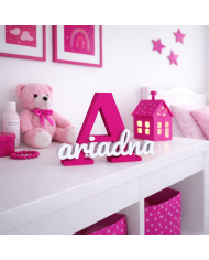 Inicial Personalizada Con Nombre En 3D
