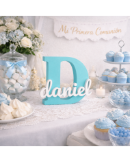 Inicial Personalizada Con Nombre En 3D