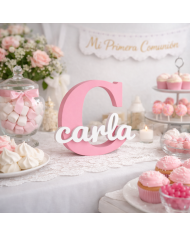 Inicial Personalizada Con Nombre En 3D