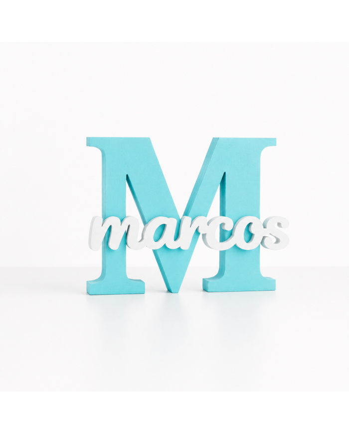 Inicial Personalizada Con Nombre En 3D