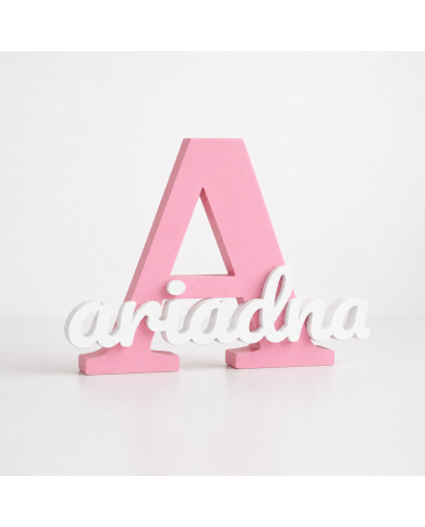 Inicial Personalizada Con Nombre En 3D