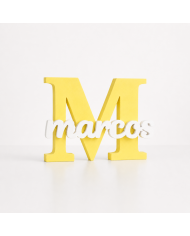 Inicial Personalizada Con Nombre En 3D