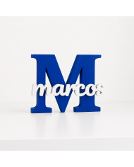 Inicial Personalizada Con Nombre En 3D
