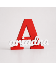 Inicial Personalizada Con Nombre En 3D