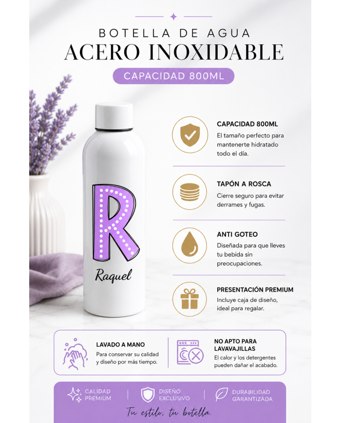 Botella de agua Personalizada 800ML