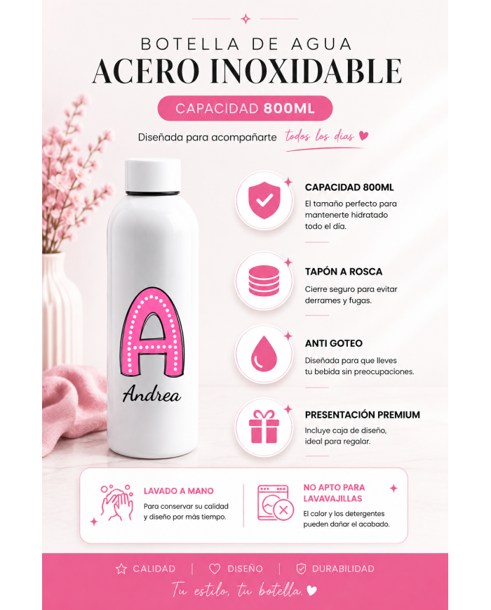 Botella de agua Personalizada 800ML