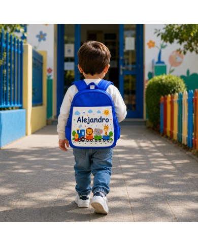mochila infantil personalizada nombre mochila guarderia niño niña escuela infantil preescolar vuelta al cole regalo personalizad