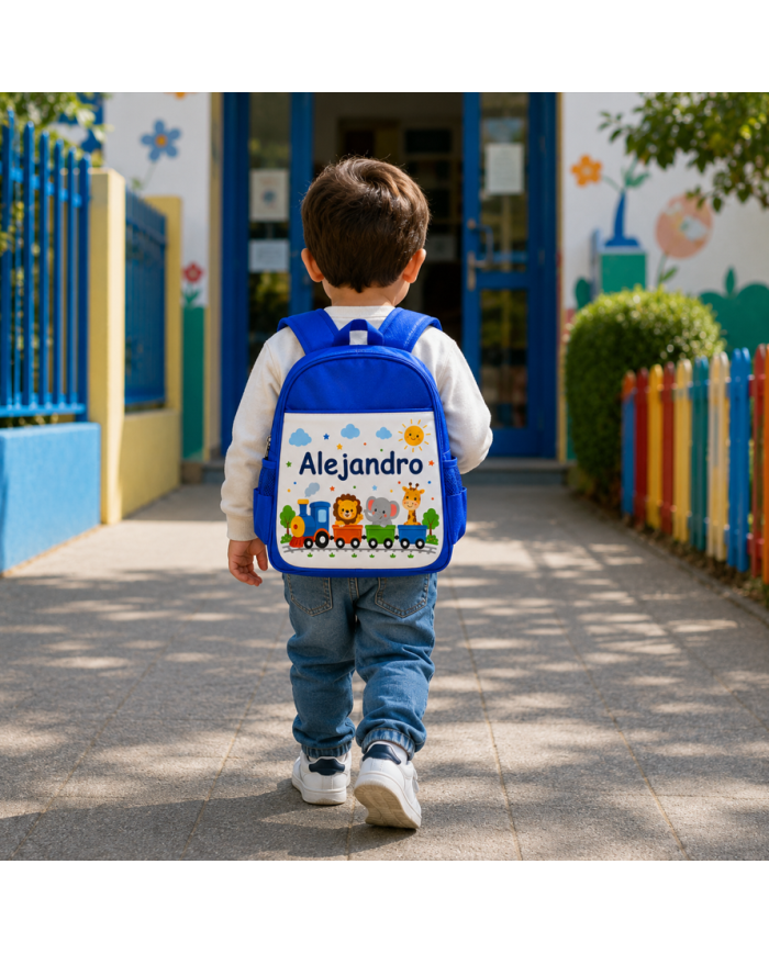 mochila infantil personalizada nombre mochila guarderia niño niña escuela infantil preescolar vuelta al cole regalo personalizad