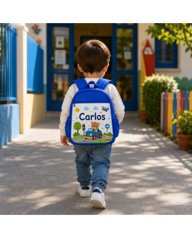 mochila infantil personalizada nombre mochila guarderia niño niña escuela infantil preescolar vuelta al cole regalo personalizad