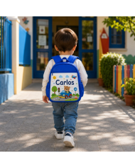 mochila infantil personalizada nombre mochila guarderia niño niña escuela infantil preescolar vuelta al cole regalo personalizad