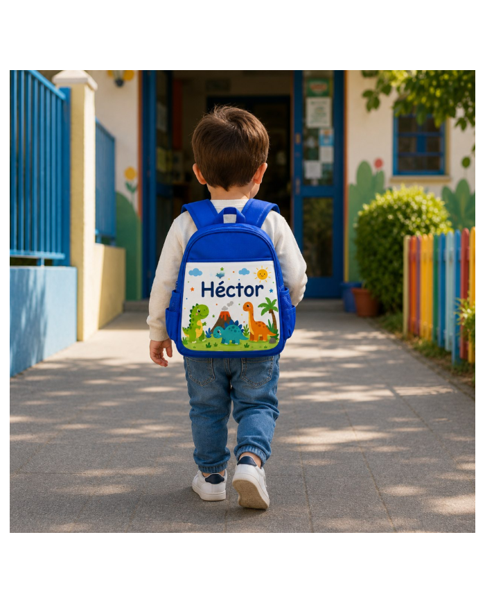 mochila infantil personalizada nombre mochila guarderia niño niña escuela infantil preescolar vuelta al cole regalo personalizad
