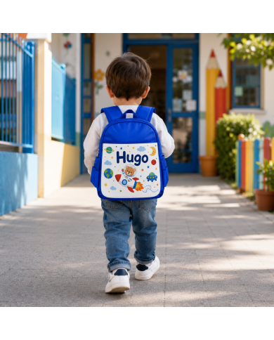 mochila infantil personalizada nombre mochila guarderia niño niña escuela infantil preescolar vuelta al cole regalo personalizad