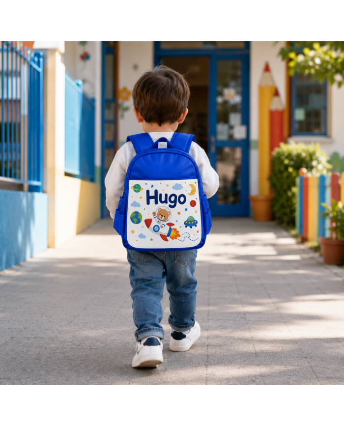 mochila infantil personalizada nombre mochila guarderia niño niña escuela infantil preescolar vuelta al cole regalo personalizad