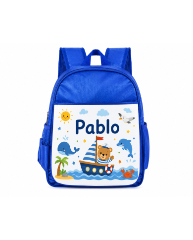 mochila infantil personalizada nombre mochila guarderia niño niña escuela infantil preescolar vuelta al cole regalo personalizad