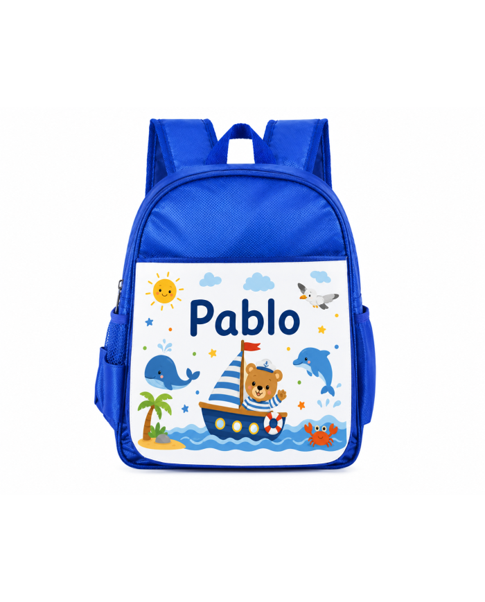 mochila infantil personalizada nombre mochila guarderia niño niña escuela infantil preescolar vuelta al cole regalo personalizad