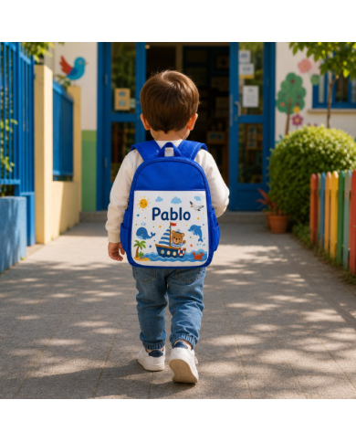 mochila infantil personalizada nombre mochila guarderia niño niña escuela infantil preescolar vuelta al cole regalo personalizad