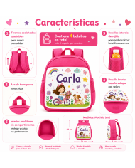 mochila infantil personalizada nombre mochila guarderia niño niña escuela infantil preescolar vuelta al cole regalo personalizad