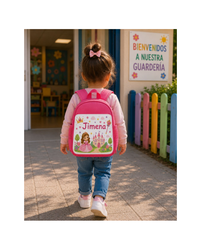 mochila infantil personalizada nombre mochila guarderia niño niña escuela infantil preescolar vuelta al cole regalo personalizad