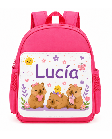 mochila infantil personalizada nombre mochila guarderia niño niña escuela infantil preescolar vuelta al cole regalo personalizad