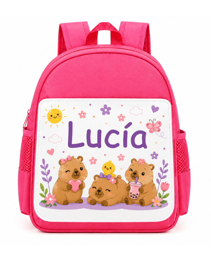 mochila infantil personalizada nombre mochila guarderia niño niña escuela infantil preescolar vuelta al cole regalo personalizad