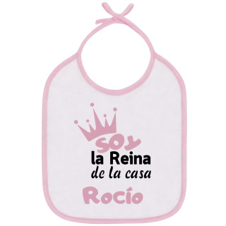 Babero Soy El Reina + Nombre