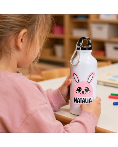 Botella Infantil Conejito Rosa 500ML