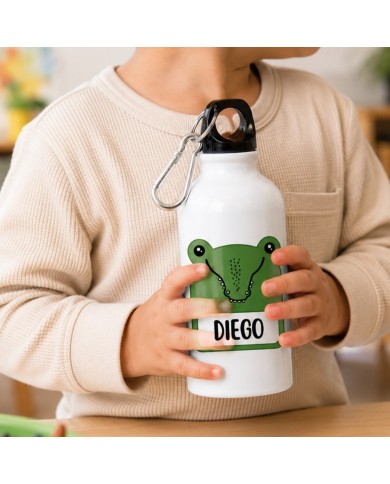 Botella Infantil Cocodrilo Verde 500ML