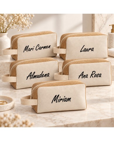Neceser en Algodón y Yute Personalizado