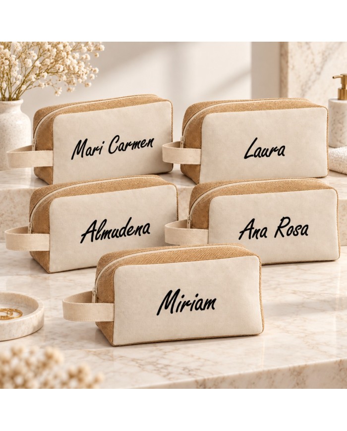 Neceser en Algodón y Yute Personalizado
