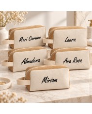Neceser en Algodón y Yute Personalizado