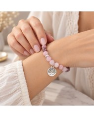 Pulsera Pink en Piedra Natural