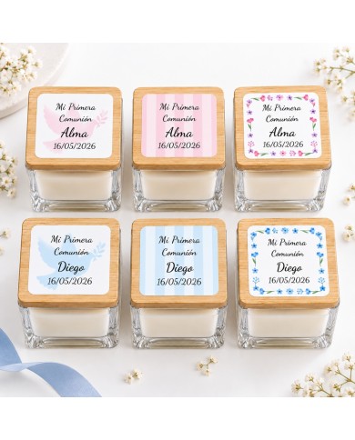 Vela con Aroma de Vainilla Personalizada