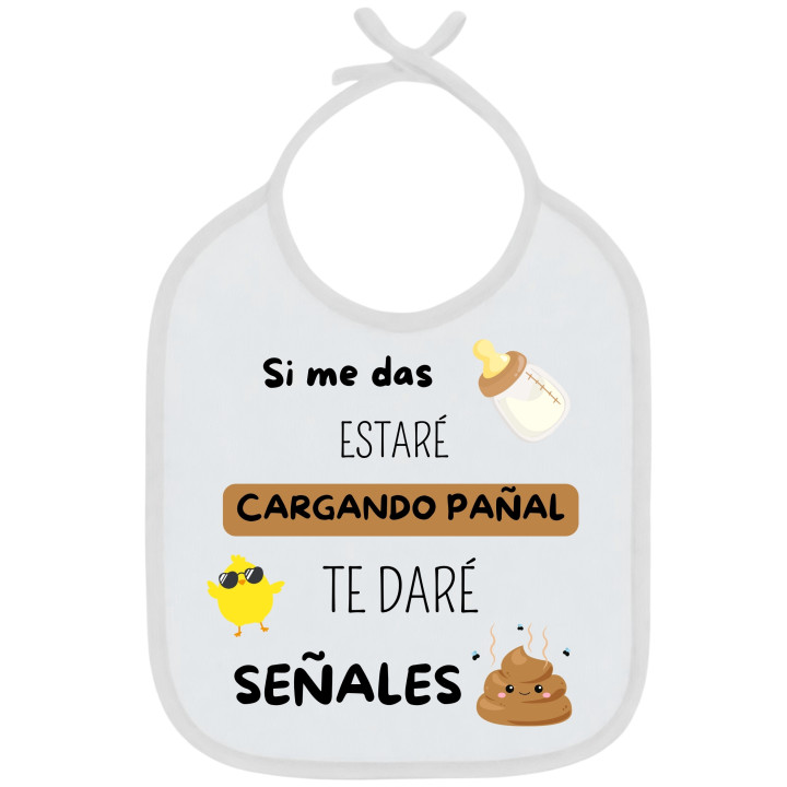 Babero Con Frase + Nombre