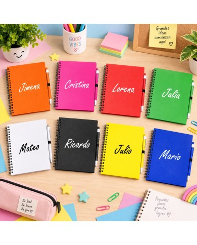 Libreta + Boli Personalizado - Tapa Rígida