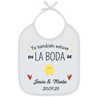 Babero boda + Nombre
