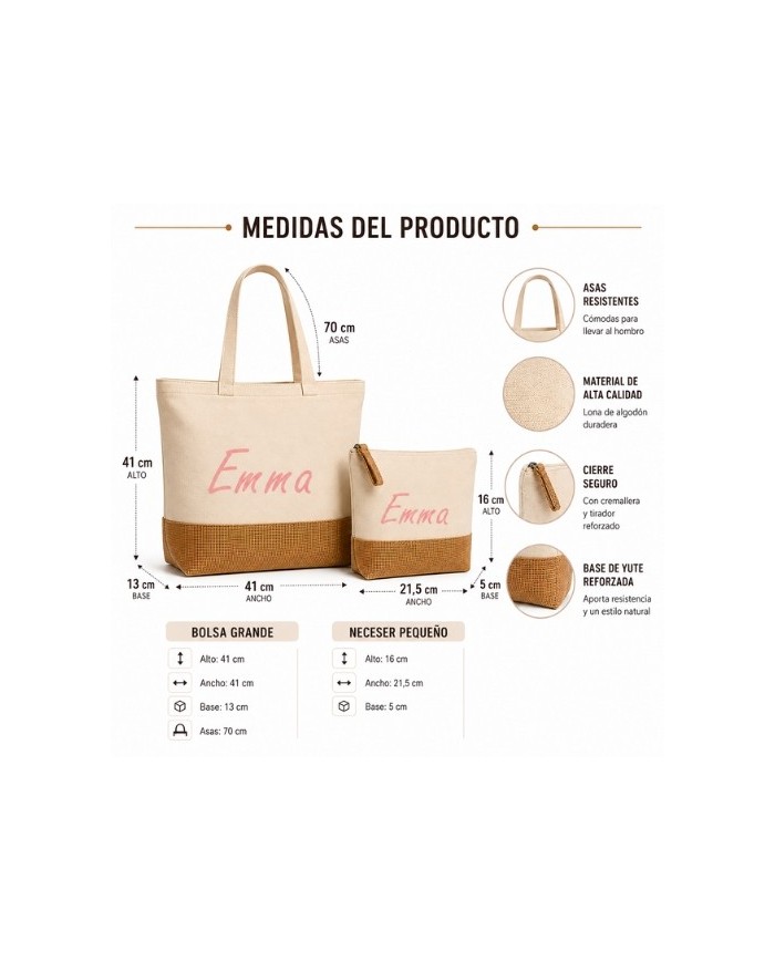 Bolsa de Playa con Neceser