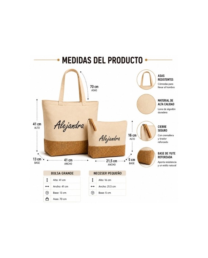 Bolsa de Playa con Neceser