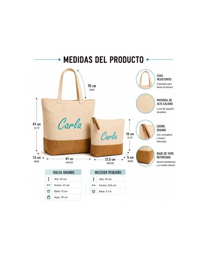 Bolsa de Playa con Neceser