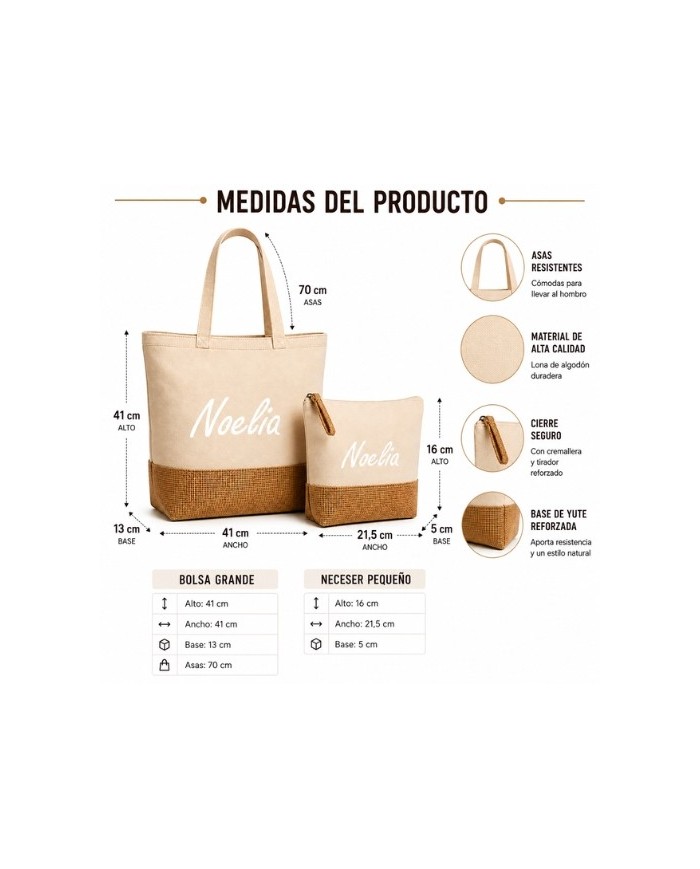 Bolsa de Playa con Neceser